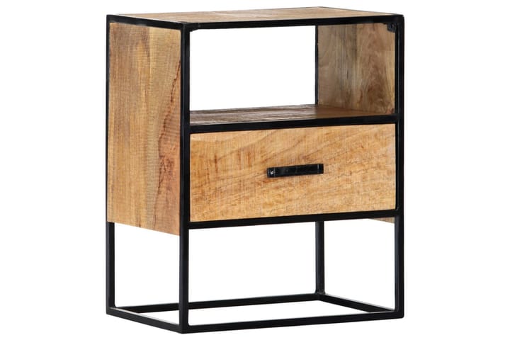 Sängbord 40x30x50 cm massivt mangoträ - Brun - Möbler - Bord & matgrupp - Avlastningsbord & sidobord - Sängbord & nattduksbord