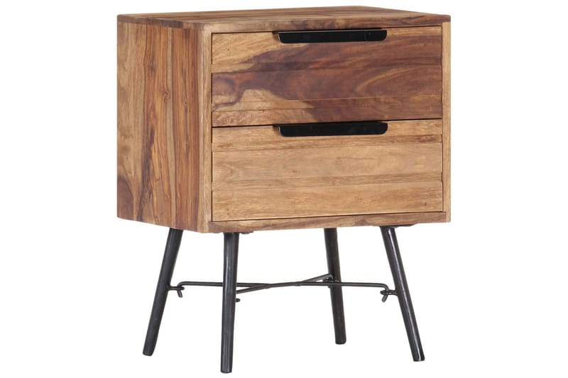 Sängbord 40x30x50 cm massivt sheesamträ - Brun - Möbler - Bord & matgrupp - Avlastningsbord & sidobord - Sängbord & nattduksbord
