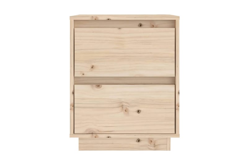 Sängbord 40x35x50 cm massiv furu - Brun - Möbler - Bord & matgrupp - Avlastningsbord & sidobord - Sängbord & nattduksbord