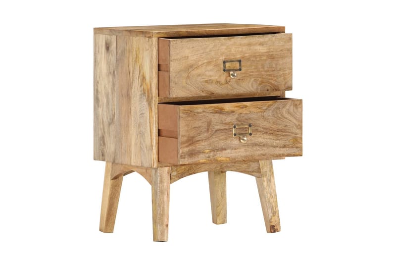 Sängbord 40x35x55 cm massivt mangoträ - Brun - Möbler - Bord & matgrupp - Avlastningsbord & sidobord - Sängbord & nattduksbord