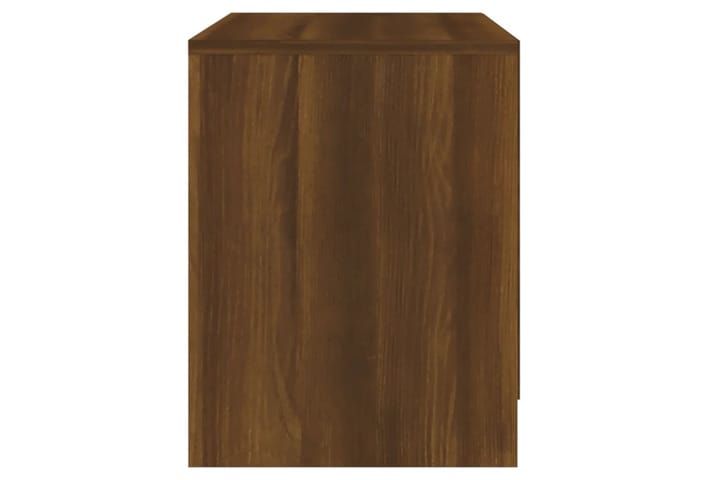 Sängbord brun ek 45x34,5x44,5 cm spånskiva - Brun - Möbler - Bord & matgrupp - Avlastningsbord & sidobord - Sängbord & nattduksbord