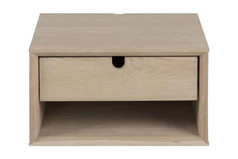Sängbord Century 37 cm Låg med Förvaring Låda - Beige - Möbler - Bord & matgrupp - Avlastningsbord & sidobord - Sängbord & nattduksbord