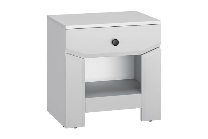 Sängbord Daemon 50 cm - Grå/Silver - Möbler - Bord & matgrupp - Avlastningsbord & sidobord - Sängbord & nattduksbord