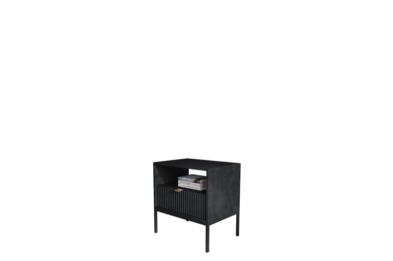 Sängbord Demjen Fyrkantig Svart - Förvaring - Förvaringsmöbler - Möbelset för vardagsrum