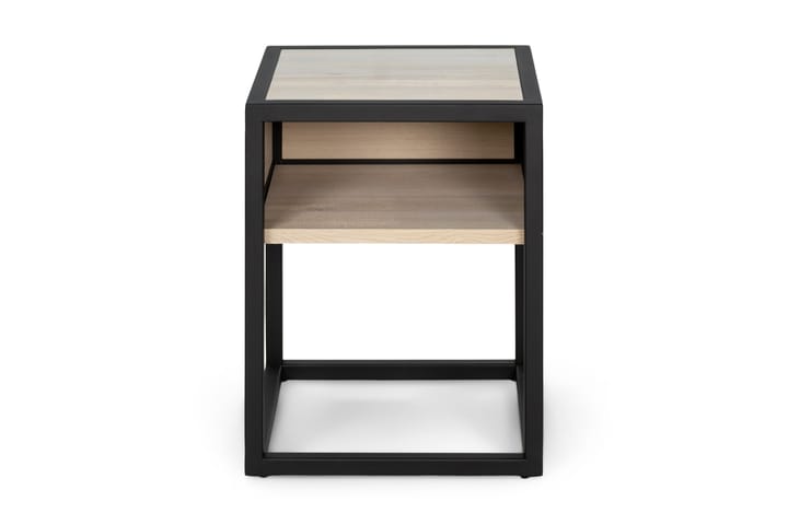 Sängbord Feno 40 cm - Svart/Beige - Möbler - Bord & matgrupp - Avlastningsbord & sidobord - Sängbord & nattduksbord