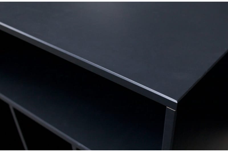 Sängbord Giacoma 60 cm med Förvaring Hyllor - Valnöt/Svart - Möbler - Bord & matgrupp - Avlastningsbord & sidobord - Sängbord & nattduksbord