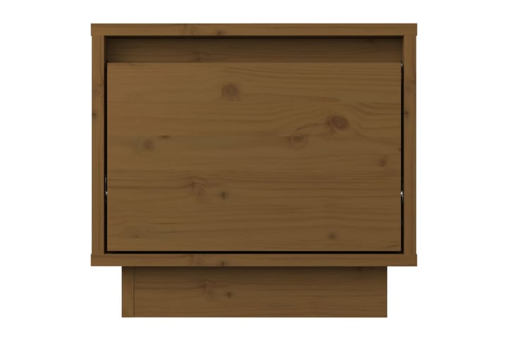 Sängbord honungsbrun 35x34x32 cm massiv furu - Brun - Möbler - Bord & matgrupp - Avlastningsbord & sidobord - Sängbord & nattduksbord