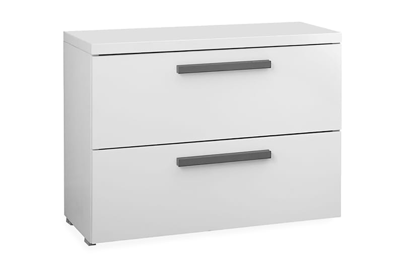 Sängbord Latour 51 cm cm med Förvaring 2 Lådor 2-pack - Vit/Blå - Möbler - Bord & matgrupp - Avlastningsbord & sidobord