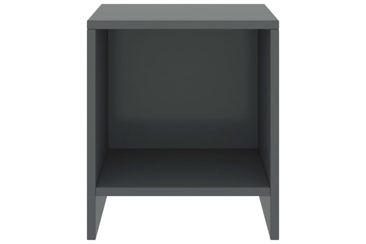 Sängbord mörkgrå 35x30x40 cm massiv furu - Grå - Möbler - Bord & matgrupp - Avlastningsbord & sidobord - Sängbord & nattduksbord