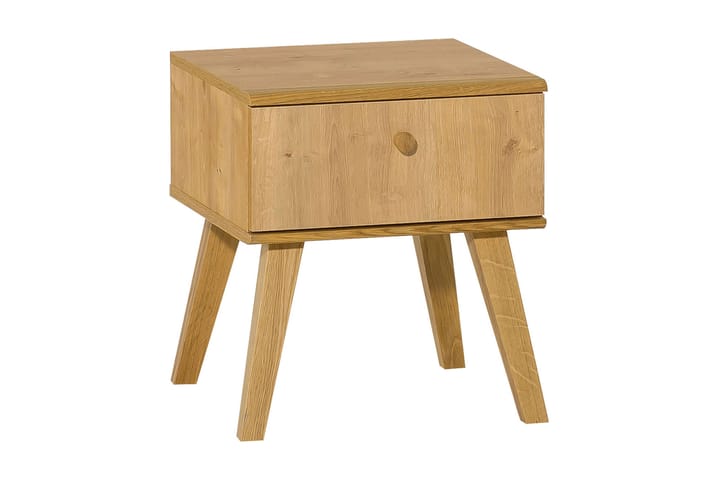 Sängbord Nature 40 cm med Förvaring Ek - Natur - Möbler - Bord & matgrupp - Avlastningsbord & sidobord - Sängbord & nattduksbord