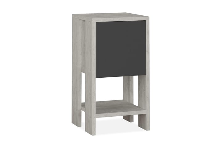 Sängbord Rodger 30 cm med Förvaring Hylla + Lucka - Vit/Trä - Möbler - Bord & matgrupp - Avlastningsbord & sidobord - Sängbord & nattduksbord