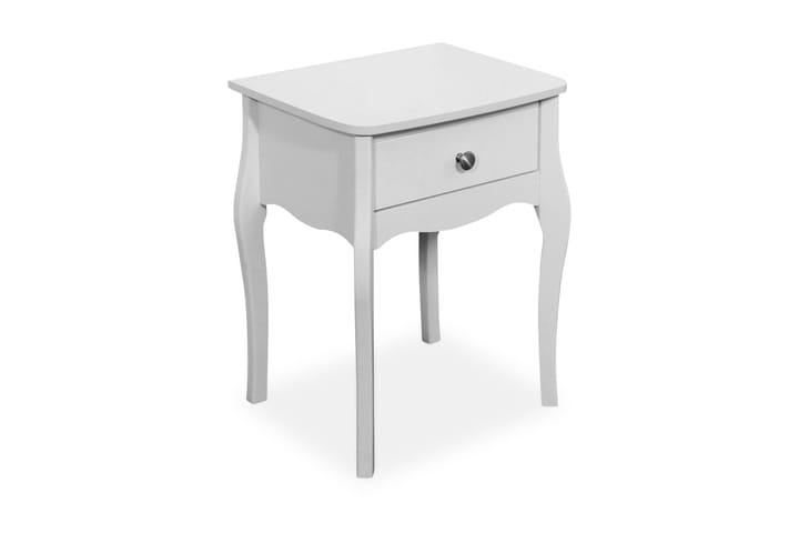 Sängbord Sereno 45 cm med Förvaring Låda - Vit - Möbler - Bord & matgrupp - Avlastningsbord & sidobord - Sängbord & nattduksbord