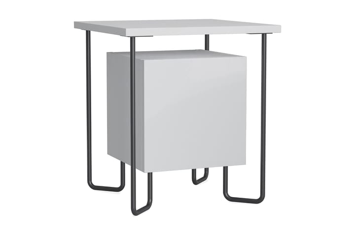 Sängbord Skistad - Vit - Möbler - Bord & matgrupp - Avlastningsbord & sidobord - Sängbord & nattduksbord
