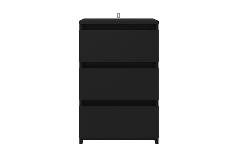 Sängbord svart 40x35x62,5 cm spånskiva - Svart - Möbler - Bord & matgrupp - Avlastningsbord & sidobord