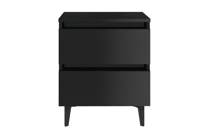 Sängbord svart högglans 40x35x50 cm spånskiva - Svart - Möbler - Bord & matgrupp - Avlastningsbord & sidobord - Sängbord & nattduksbord