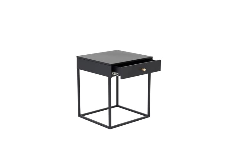Sängbord Tamarie 43 cm med Förvaring Låda - Svart - Möbler - Bord & matgrupp - Avlastningsbord & sidobord - Sängbord & nattduksbord