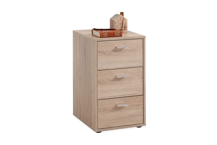 Sängbord Virginia 35 cm med Förvaring 3 Lådor - Ekfärg - Möbler - Bord & matgrupp - Avlastningsbord & sidobord - Sängbord & nattduksbord