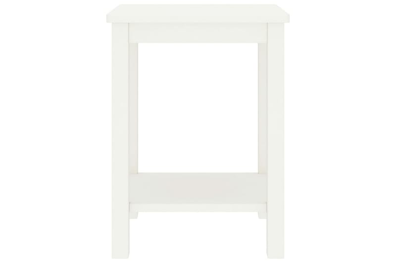 Sängbord vit 35x30x47 cm massiv furu - Vit - Möbler - Bord & matgrupp - Avlastningsbord & sidobord - Brickbord & småbord
