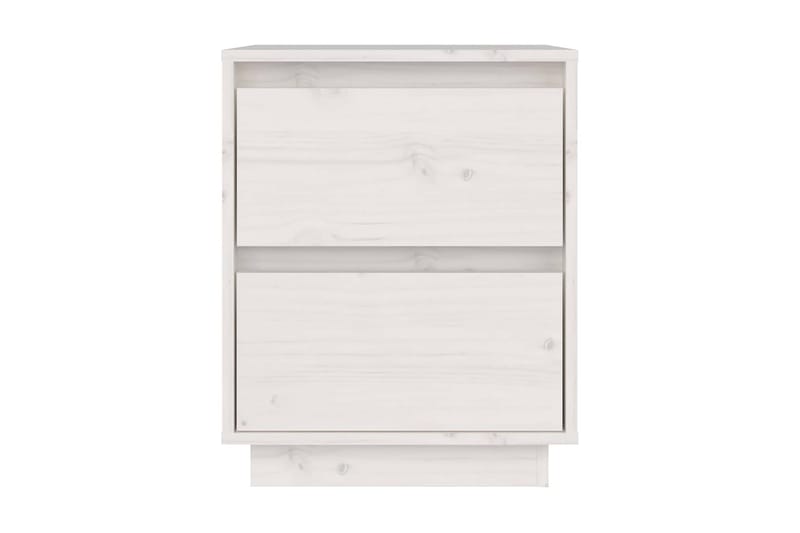 Sängbord vit 40x35x50 cm massiv furu - Vit - Möbler - Bord & matgrupp - Avlastningsbord & sidobord - Sängbord & nattduksbord
