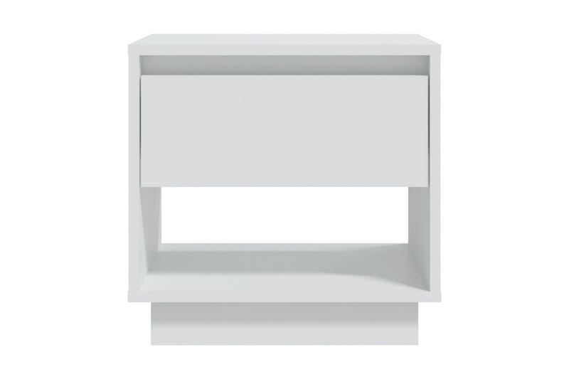 Sängbord vit 45x34x44 cm spånskiva - Vit - Möbler - Bord & matgrupp - Avlastningsbord & sidobord - Sängbord & nattduksbord