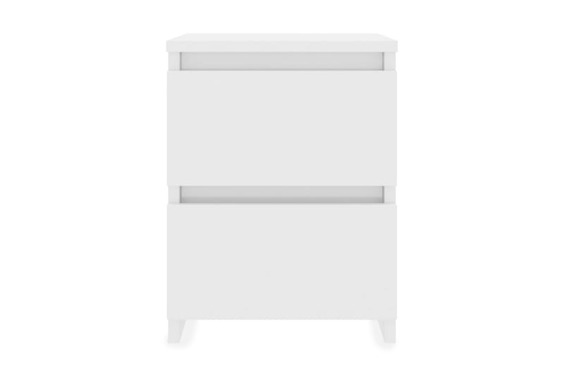 Sängbord vit högglans 30x30x40 cm spånskiva - Vit - Möbler - Bord & matgrupp - Avlastningsbord & sidobord - Sängbord & nattduksbord