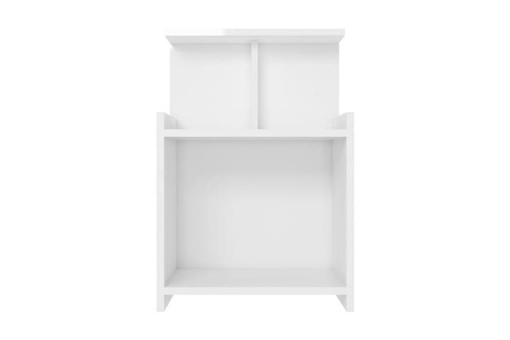 Sängbord vit högglans 40x35x60 cm spånskiva - Vit - Möbler - Bord & matgrupp - Avlastningsbord & sidobord - Sängbord & nattduksbord
