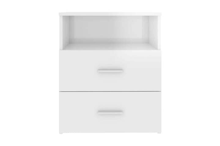 Sängbord vit högglans 50x32x60 cm - Vit - Möbler - Bord & matgrupp - Avlastningsbord & sidobord - Sängbord & nattduksbord
