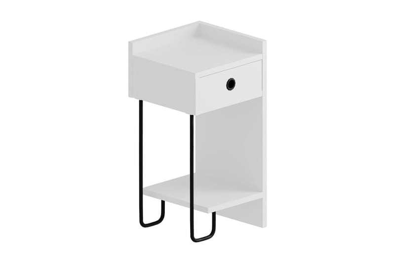 Sängbord Walid 32 cm - Vit - Möbler - Bord & matgrupp - Avlastningsbord & sidobord - Sängbord & nattduksbord