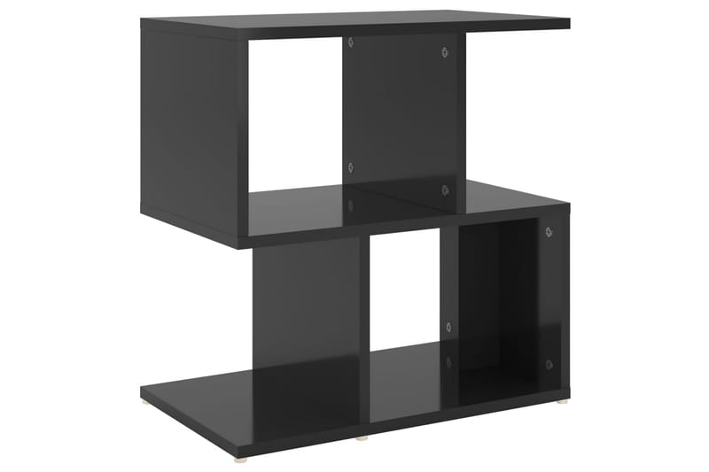 Sidoskåp svart högglans 50x30x51,5 cm spånskiva - Svart - Möbler - Bord & matgrupp - Avlastningsbord & sidobord - Sängbord & nattduksbord