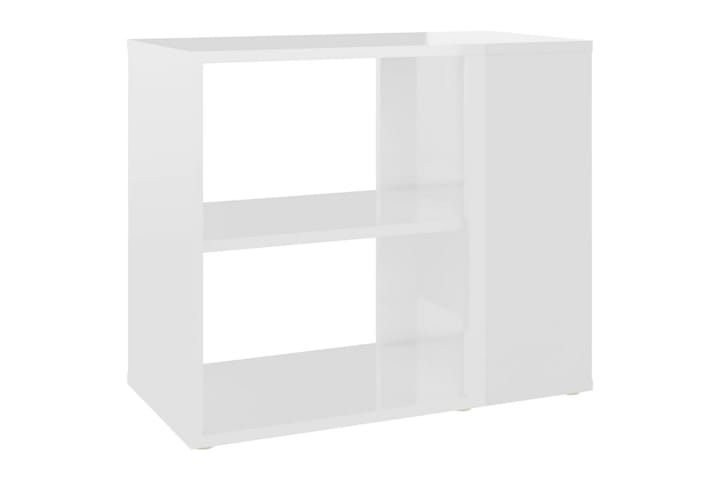 Sidoskåp vit högglans 60x30x50 cm spånskiva - Vit - Möbler - Bord & matgrupp - Avlastningsbord & sidobord - Sängbord & nattduksbord