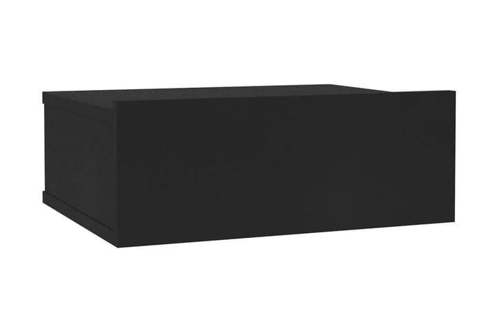 Svävande sängbord svart 40x30x15 cm spånskiva - Svart - Möbler - Bord & matgrupp - Avlastningsbord & sidobord - Sängbord & nattduksbord