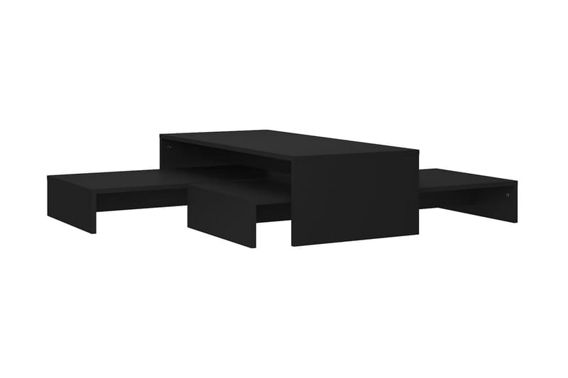 Satsbord svart 100x100x26,5 cm spånskiva - Svart - Möbler - Bord & matgrupp - Avlastningsbord & sidobord - Satsbord