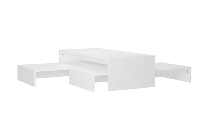 Satsbord vit 100x100x26,5 cm spånskiva - Vit - Möbler - Bord & matgrupp - Avlastningsbord & sidobord - Satsbord