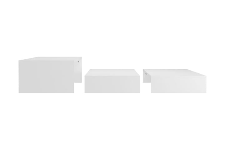 Satsbord vit 100x100x26,5 cm spånskiva - Vit - Möbler - Bord & matgrupp - Avlastningsbord & sidobord - Satsbord