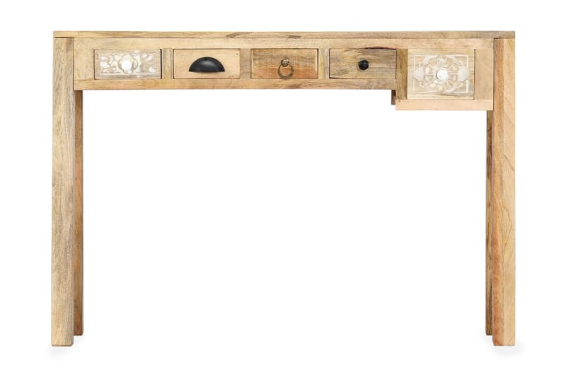 Avlastningsbord 110x30x75 cm massivt mangoträ - Brun - Möbler - Bord & matgrupp - Avlastningsbord & sidobord