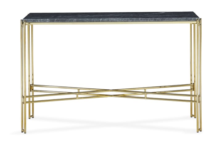 Avlastningsbord Sisko 110 cm Marmor - Grå|Mässing - Möbler - Bord & matgrupp - Avlastningsbord & sidobord