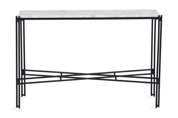 Avlastningsbord Sisko 110 cm Marmor - Svart|Vit - Möbler - Bord & matgrupp - Marmorbord
