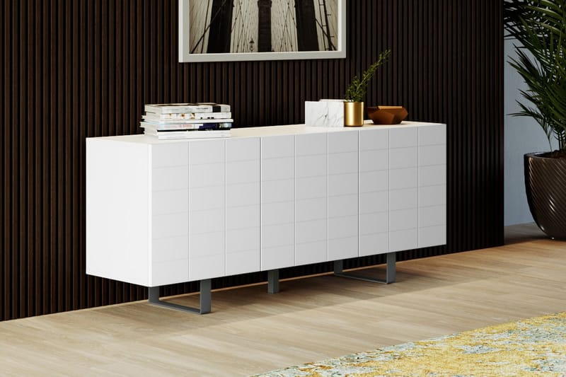 Avlastningsbord Tolvsbo 45 cm - Vit - Möbler - TV- & Mediamöbler - TV-bänk & mediabänk