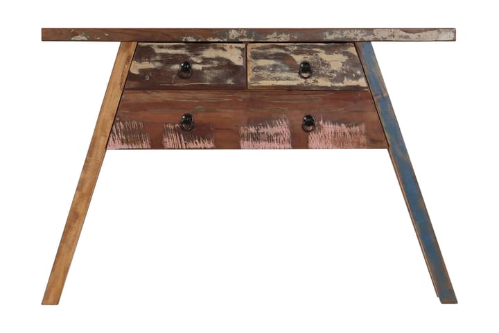 Konsolbord 110x30x75 cm massivt återvunnet trä - Flerfärgad - Möbler - Bord & matgrupp - Avlastningsbord & sidobord