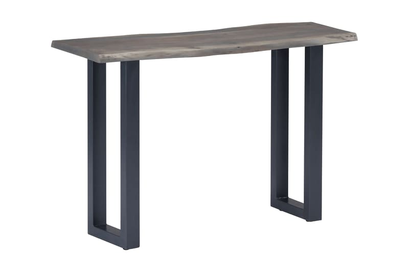 Konsolbord grå 115x35x76 cm massivt akaciaträ och järn - Grå - Möbler - Bord & matgrupp - Avlastningsbord & sidobord