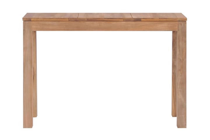 Konsolbord massiv teak med naturlig finish 110x35x76 cm - Brun - Möbler - Bord & matgrupp - Avlastningsbord & sidobord