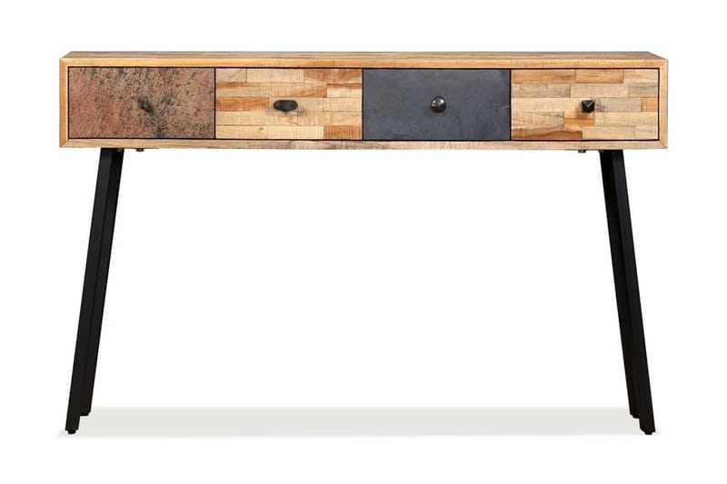 Konsolbord massivt återvunnet teakträ 120x30x76 cm - Flerfärgad - Möbler - Bord & matgrupp - Avlastningsbord & sidobord
