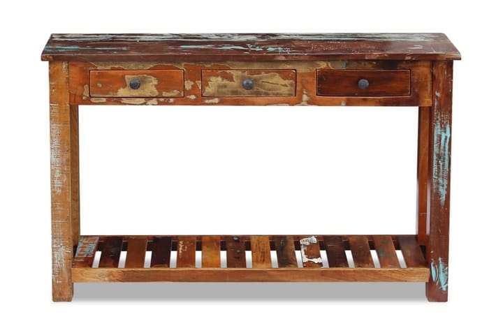 Konsolbord massivt återvunnet trä 120x30x76 cm - Brun - Möbler - Bord & matgrupp - Avlastningsbord & sidobord