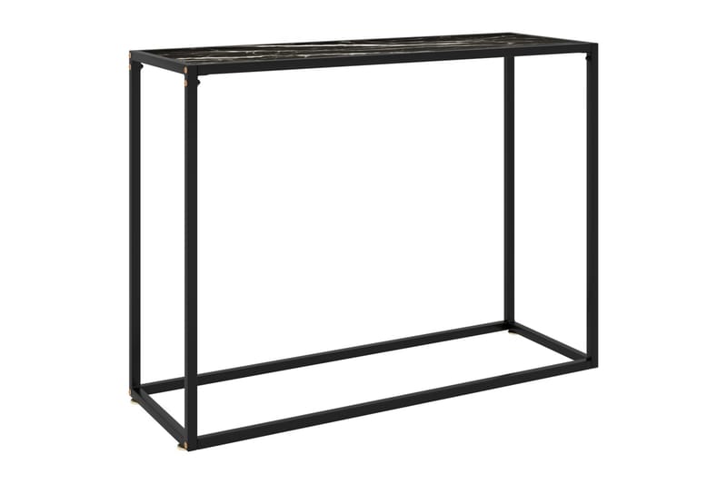 Konsolbord svart 100x35x75 cm härdat glas - Svart - Möbler - Bord & matgrupp - Avlastningsbord & sidobord