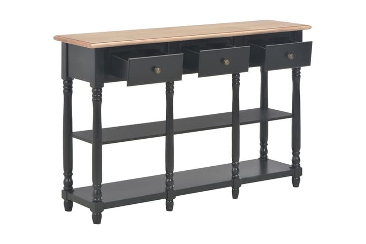 Konsolbord svart 120x30x76 cm MDF - Svart - Möbler - Bord & matgrupp - Avlastningsbord & sidobord