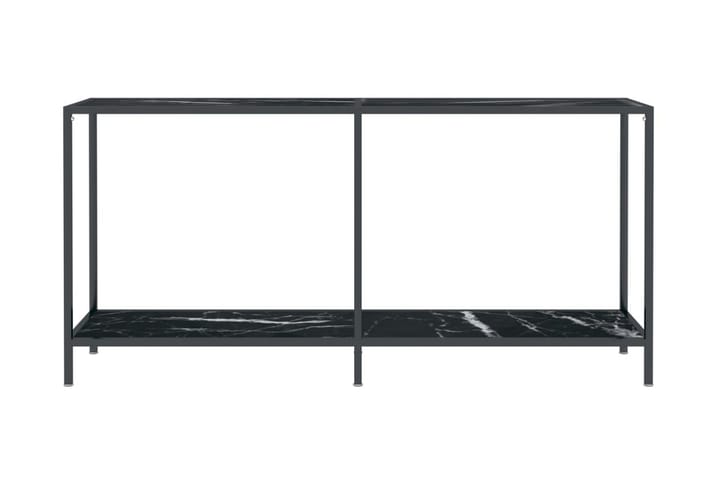 Konsolbord svart 160x35x75,5 cm härdat glas - Svart - Möbler - Bord & matgrupp - Avlastningsbord & sidobord - Konsolbord & hallbord