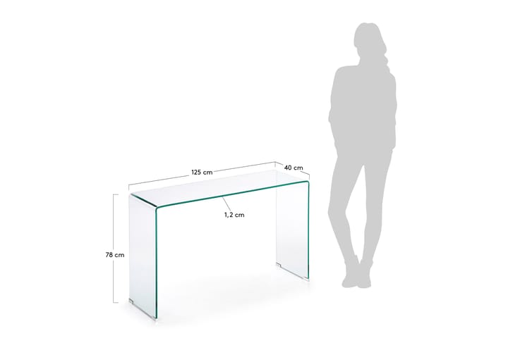 Konsollbord Burano 120 cm - Glas - Möbler - Bord & matgrupp - Avlastningsbord & sidobord