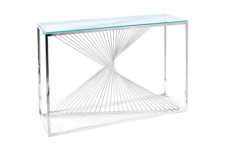Konsollbord Eldur 120 cm - Transparent Glas/Silver - Möbler - Bord & matgrupp - Avlastningsbord & sidobord