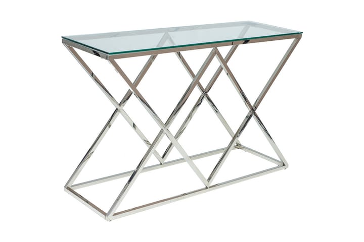 Konsollbord Kyodo 120 cm - Glas/Silver - Möbler - Bord & matgrupp - Avlastningsbord & sidobord