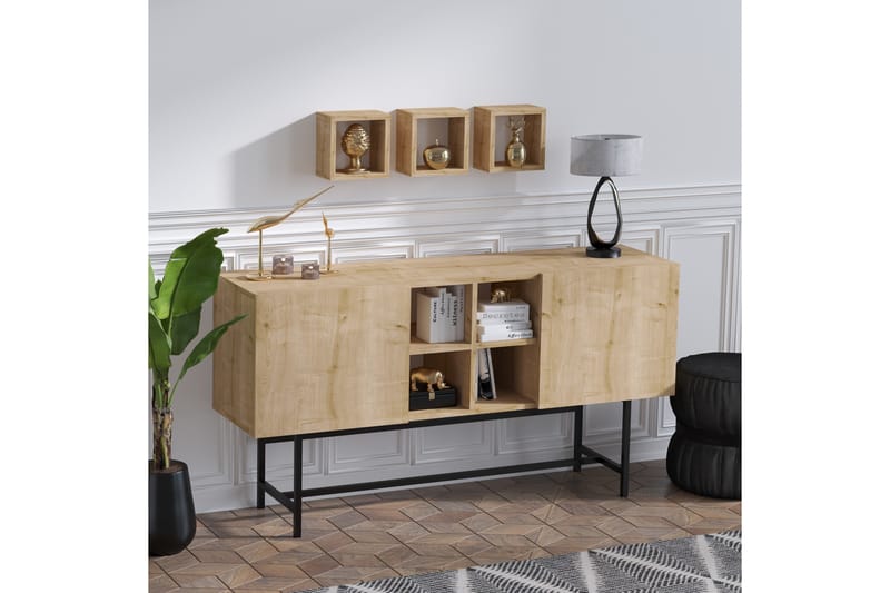 Konsollbord Odetta 150 cm - Blå/Natur - Möbler - Bord & matgrupp - Avlastningsbord & sidobord